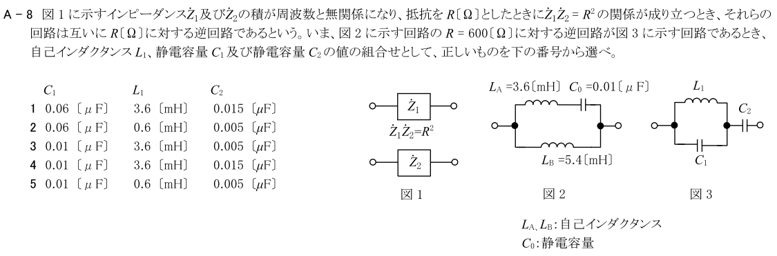 一陸技基礎令和4年07月期第2回A08